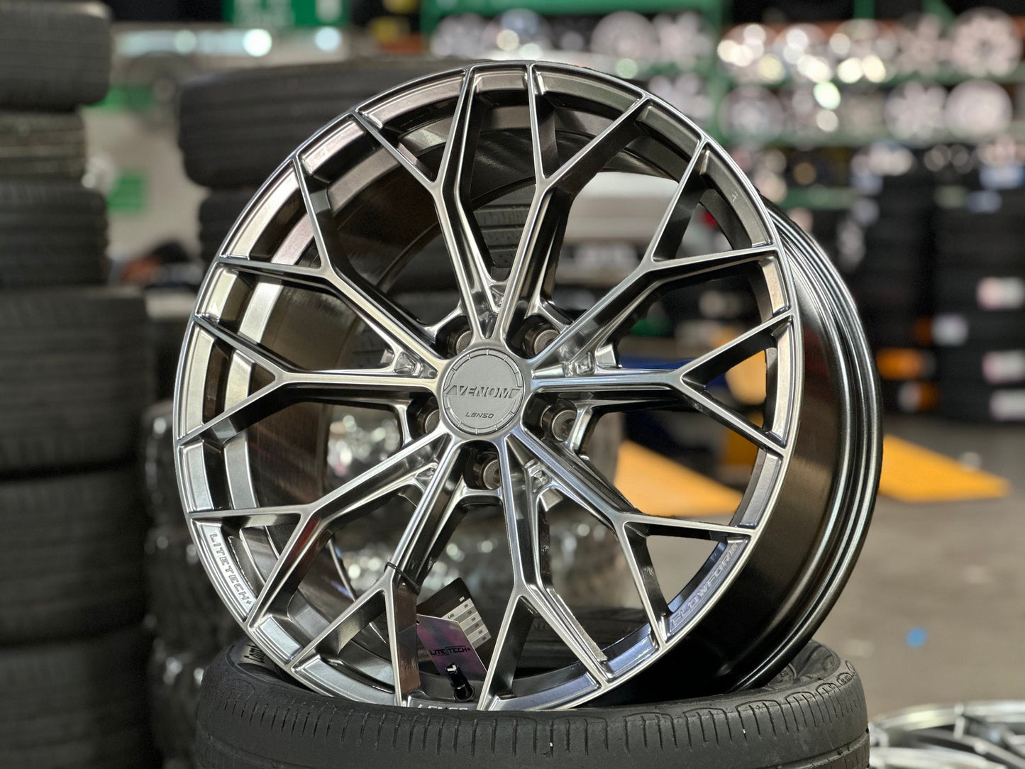 New 20X9 ET38 Lenso VNA Rim (4 wheel) Matt Gunmetal 5X120