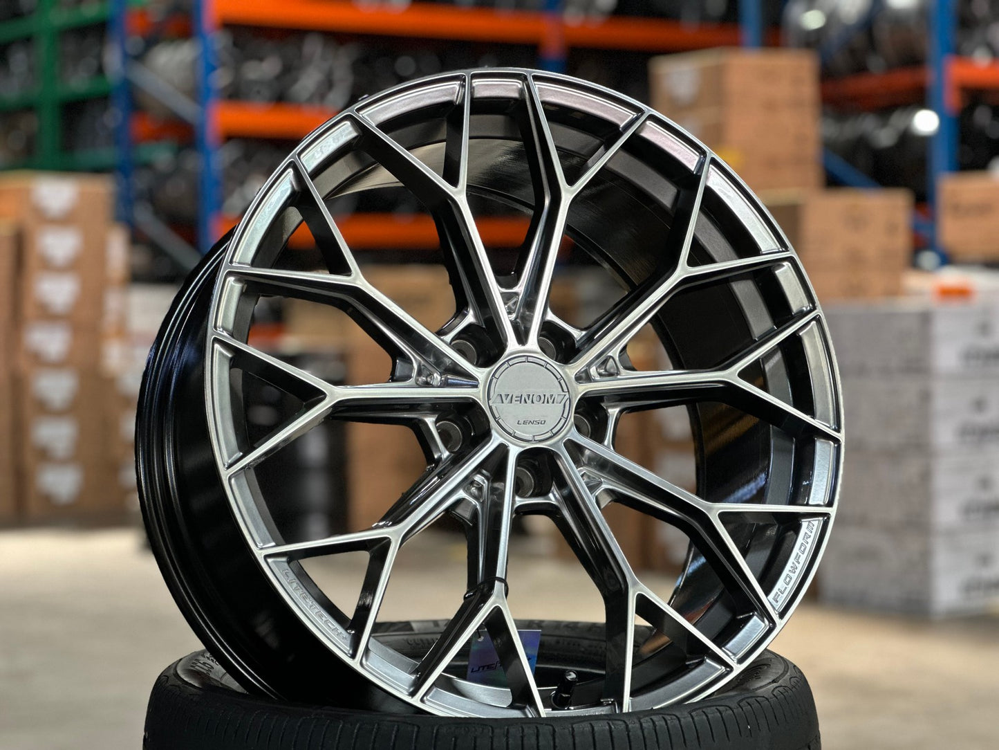 New 20X9 ET38 Lenso VNA Rim (4 wheel) Matt Gunmetal 5X120