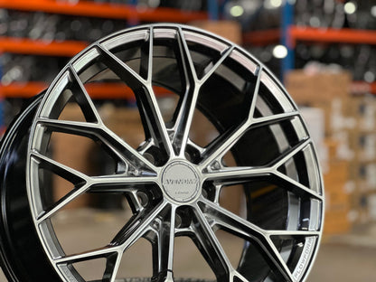 New 20X9 ET38 Lenso VNA Rim (4 wheel) Matt Gunmetal 5X120
