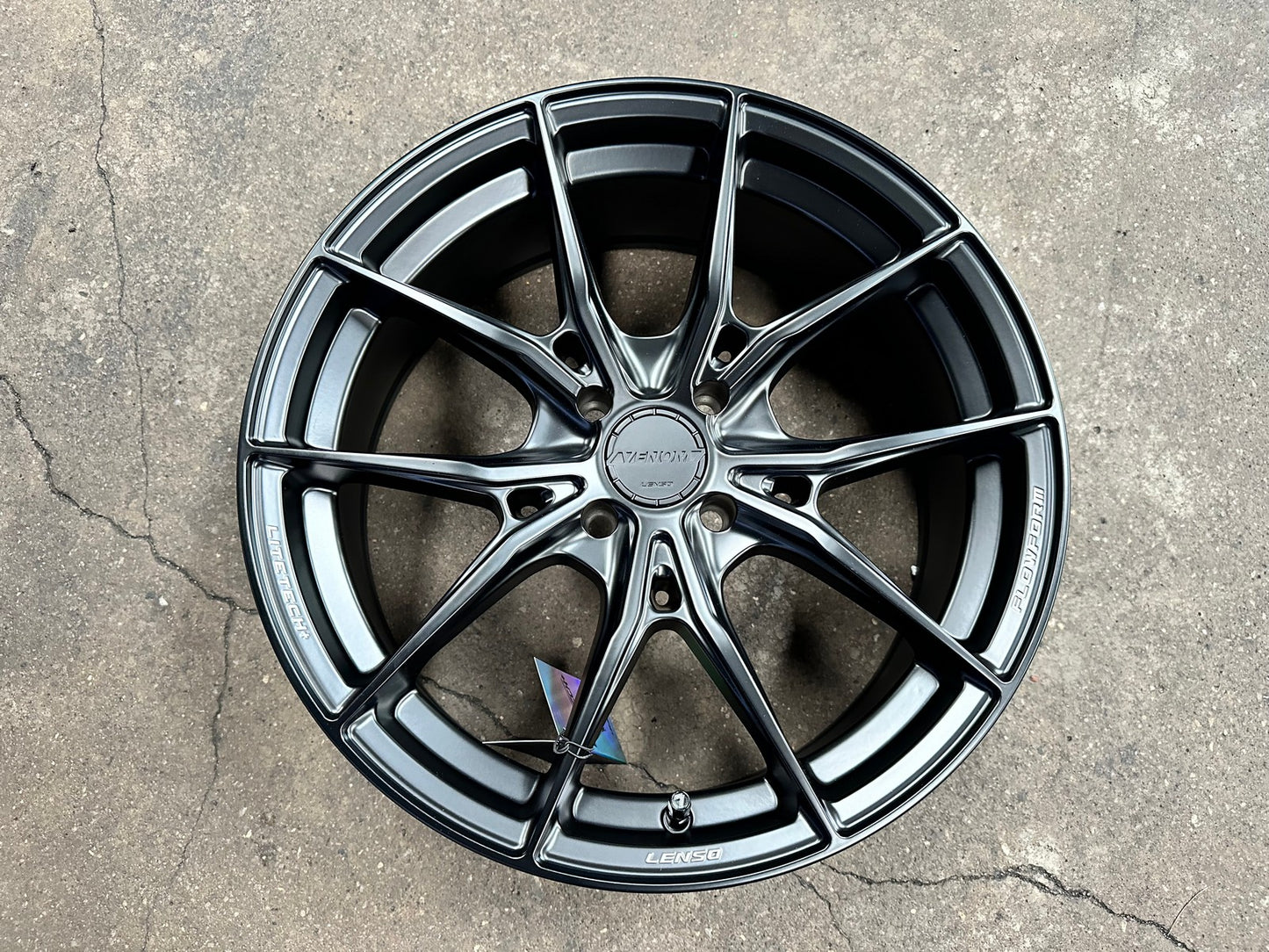 New 17X7 ET35 Lenso VNB Rim (4 wheel) Matt Black 4X100