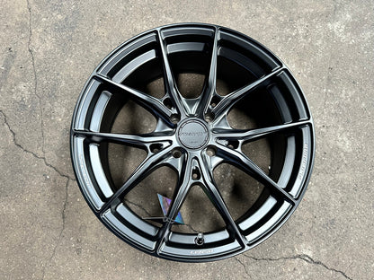 New 17X7 ET35 Lenso VNB Rim (4 wheel) Matt Black 4X100