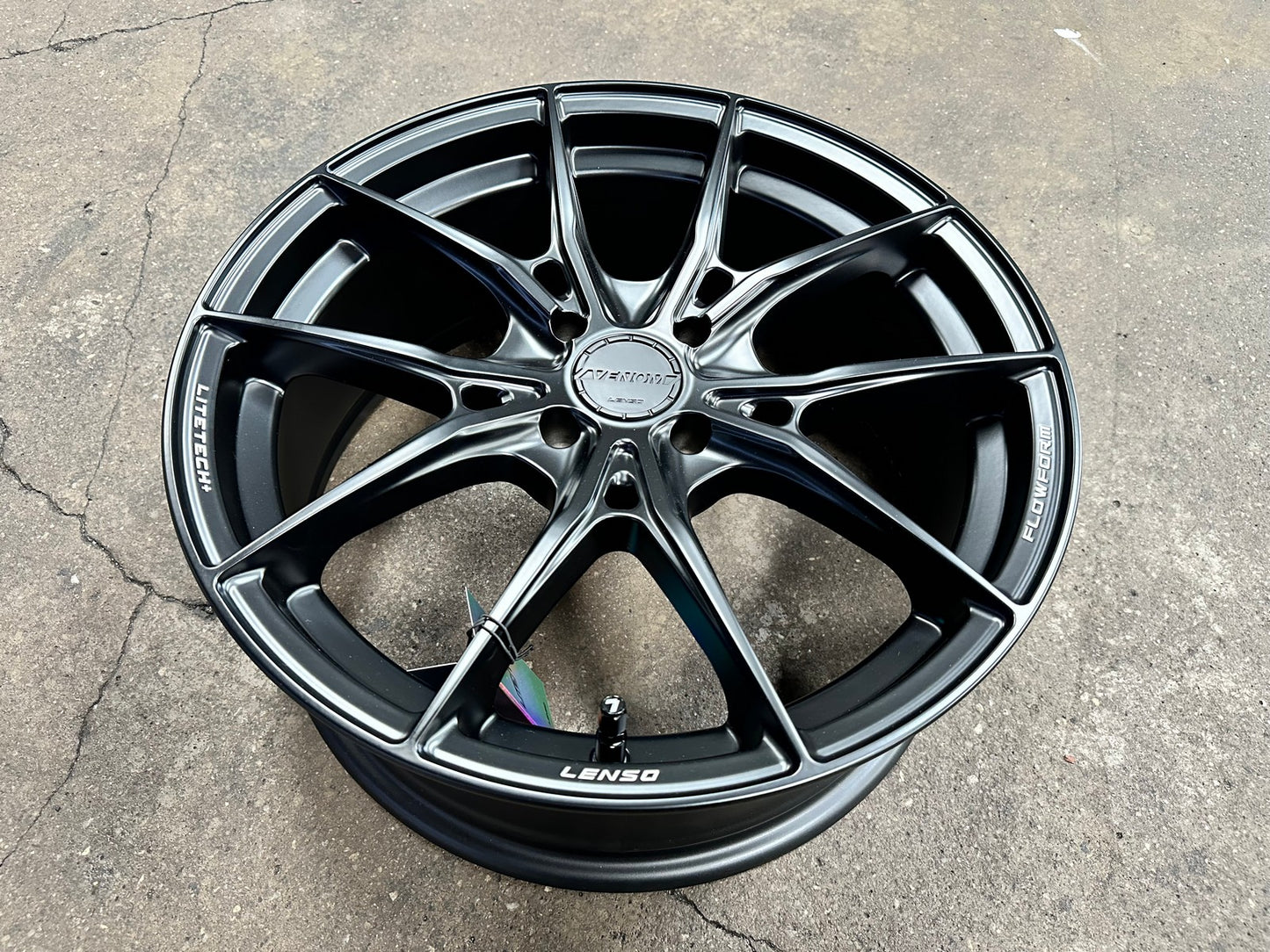 New 17X7 ET35 Lenso VNB Rim (4 wheel) Matt Black 4X100