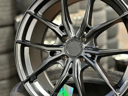 New 17X7 ET35 Lenso VNB Rim (4 wheel) Matt Black 4X100