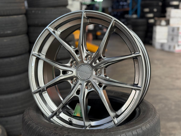 New 17X7 ET35 Lenso VNB Rim (4 wheel) Matt Gunmetal 5X114.3