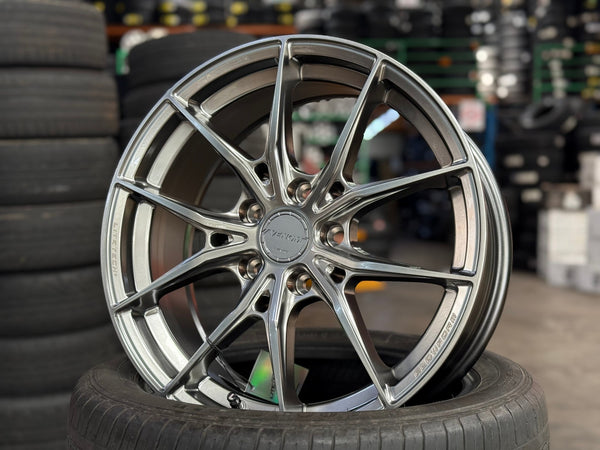 New 17X7 ET35 Lenso VNB Rim (4 wheel) Matt Gunmetal 5X114.3