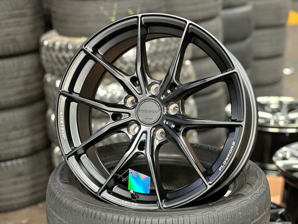 New 17X7 ET35 Lenso VNB Rim (4 wheel) Matt Black 5X114.3