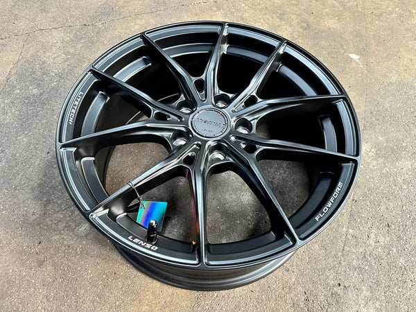 New 17X7 ET35 Lenso VNB Rim (4 wheel) Matt Black 5X114.3