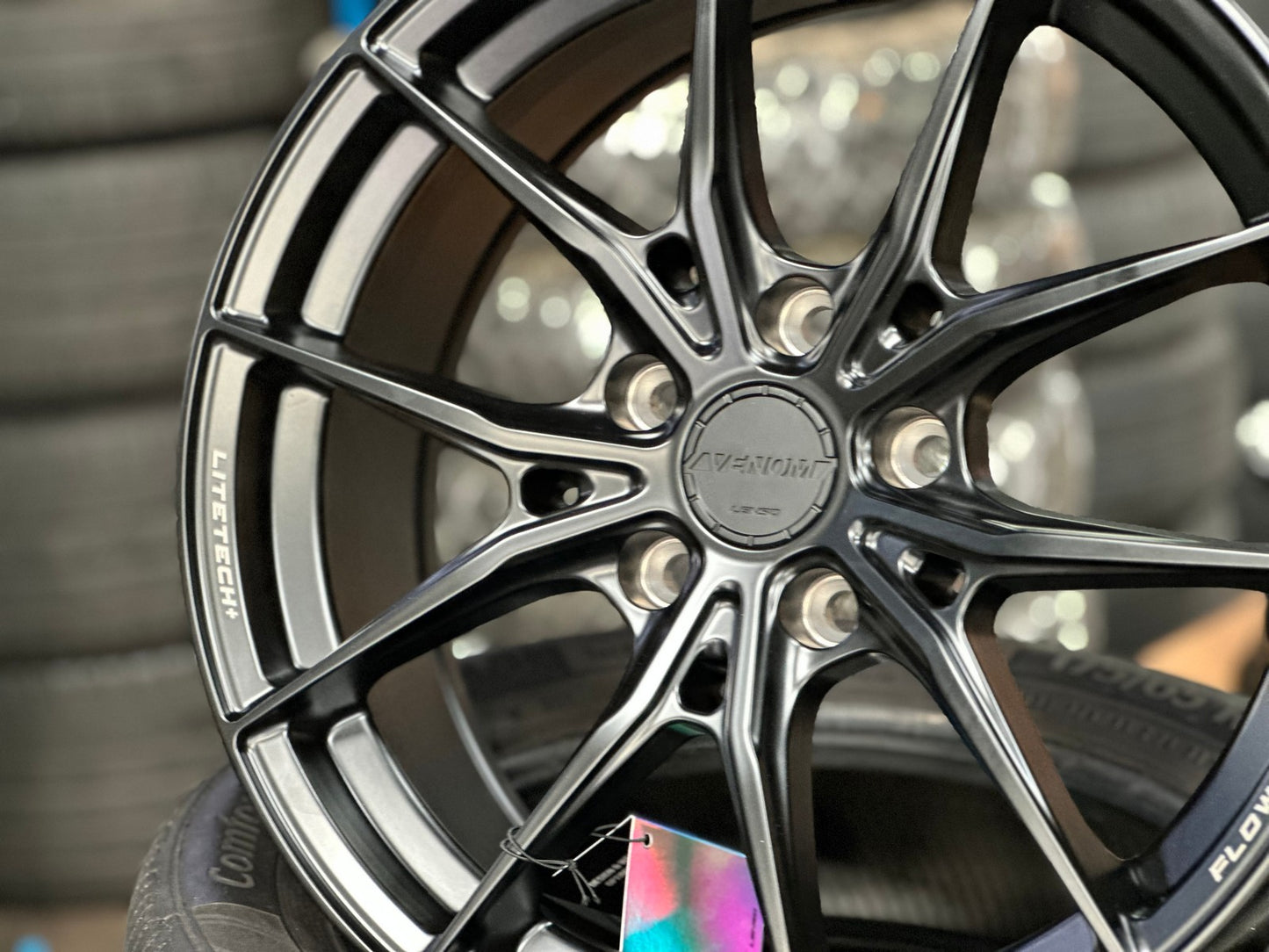 New 17X7 ET35 Lenso VNB Rim (4 wheel) Matt Black 5X114.3