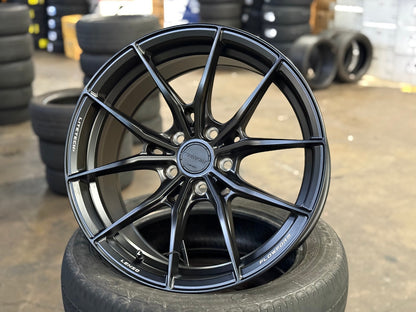 New 18X8.5 ET35 Lenso VNB Rim (4 wheel) Matt Black 5X114.3