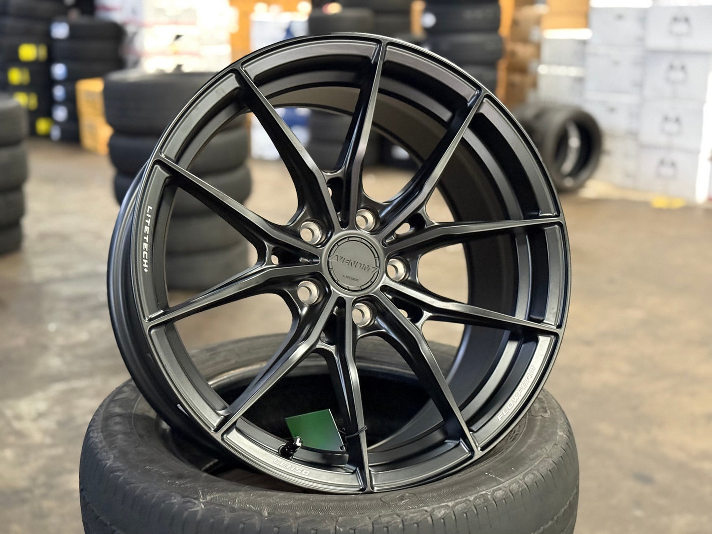 New 18X8.5 ET35 Lenso VNB Rim (4 wheel) Matt Black 5X114.3