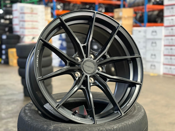 New 18X8.5 ET35 Lenso VNB Rim (4 wheel) Matt Black 5X114.3