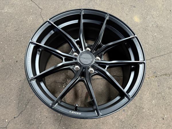 New 18X8.5 ET35 Lenso VNB Rim (4 wheel) Matt Black 5X114.3