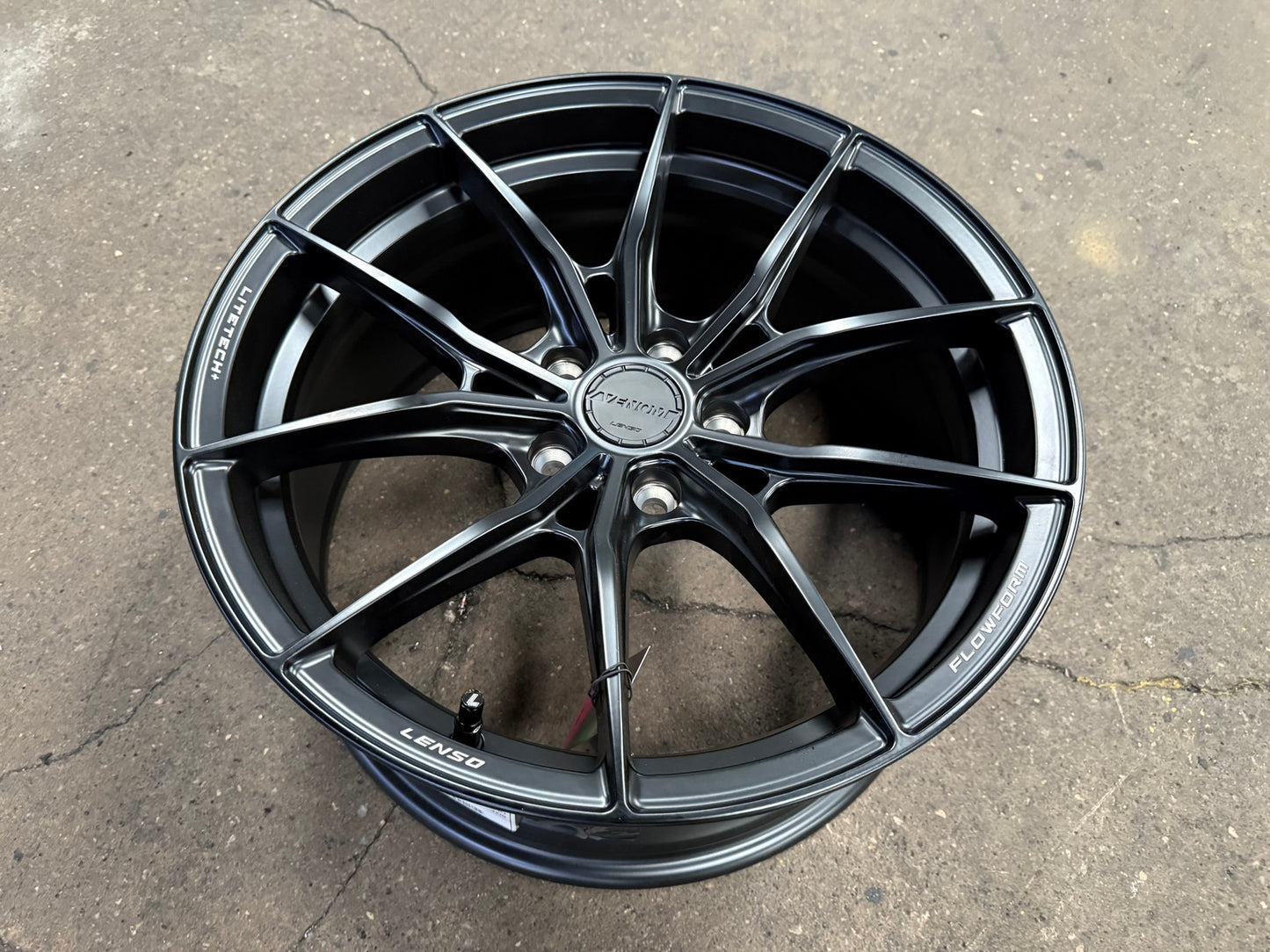 New 18X8.5 ET35 Lenso VNB Rim (4 wheel) Matt Black 5X114.3