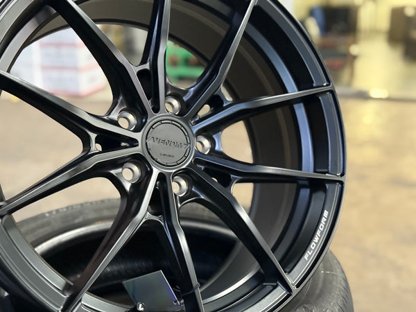 New 18X8.5 ET35 Lenso VNB Rim (4 wheel) Matt Black 5X114.3