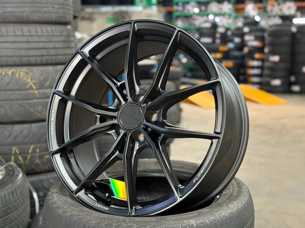 New 19X8.5 ET40 Lenso VNB Rim (4 wheel) Matt Black 5X108