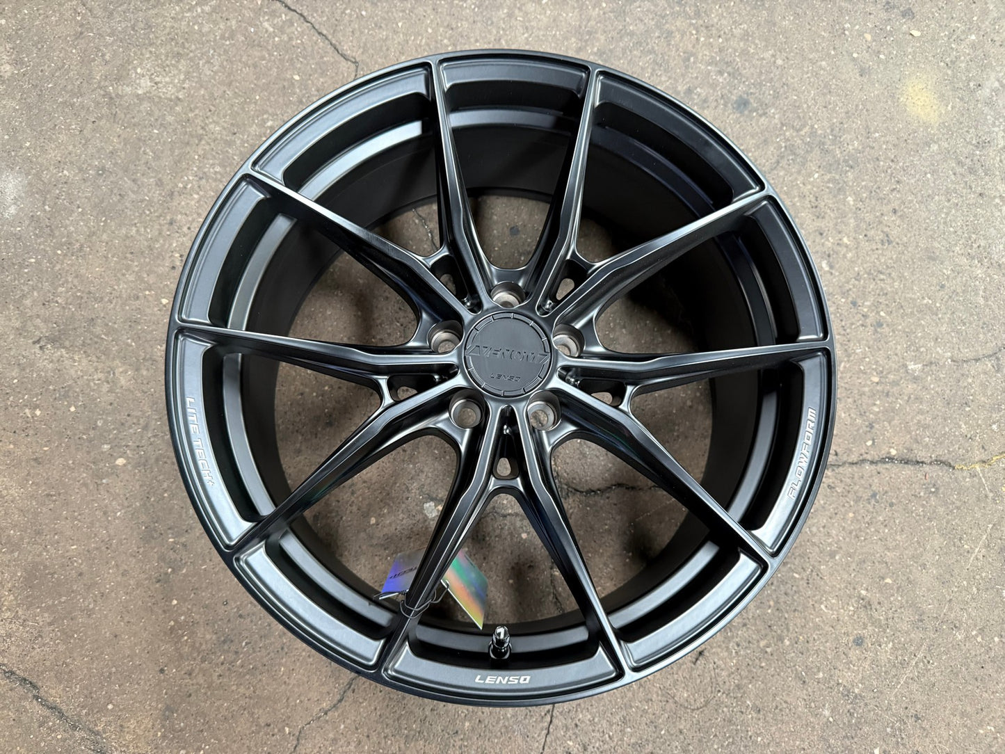 New 19X8.5 ET40 Lenso VNB Rim (4 wheel) Matt Black 5X108