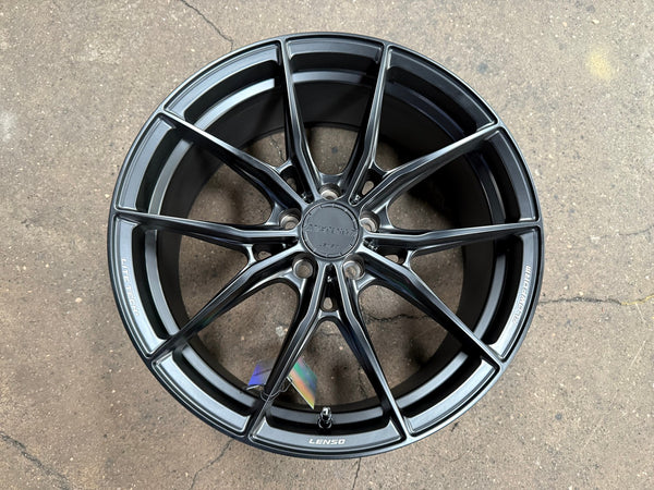 New 19X8.5 ET40 Lenso VNB Rim (4 wheel) Matt Black 5X108