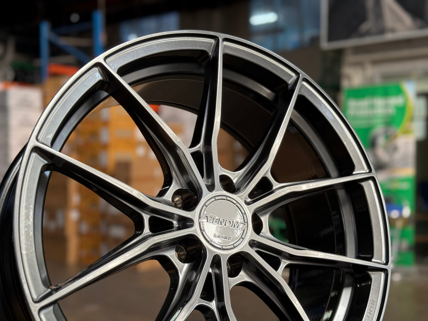 New 19X8.5 ET35 Lenso VNB Rim (4 wheel) Matt Gunmetal 5X114.3