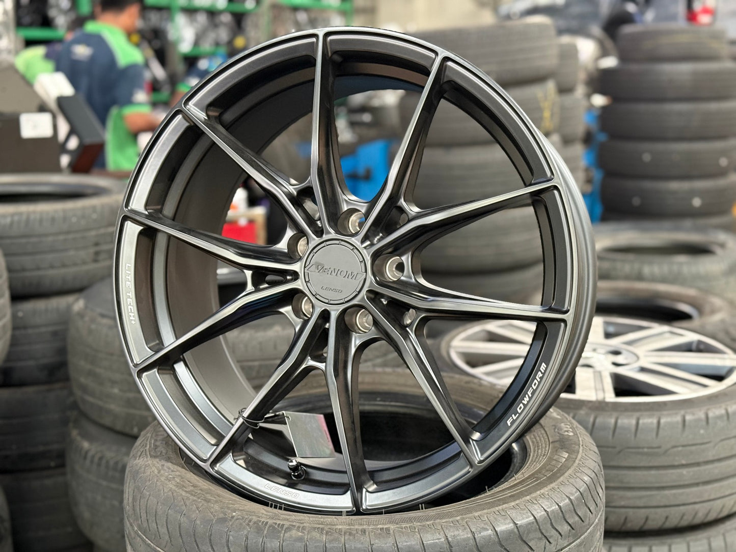 New 19X8.5 ET35 Lenso VNB Rim (4 wheel) Matt Black 5X114.3