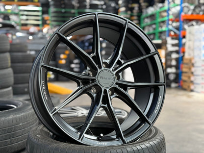 New 19X8.5 ET35 Lenso VNB Rim (4 wheel) Matt Black 5X114.3