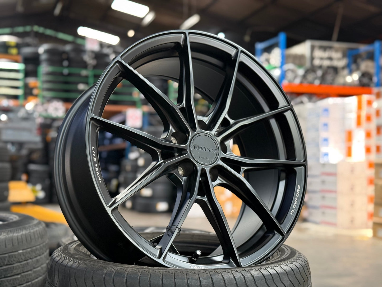 New 19X8.5 ET35 Lenso VNB Rim (4 wheel) Matt Black 5X114.3