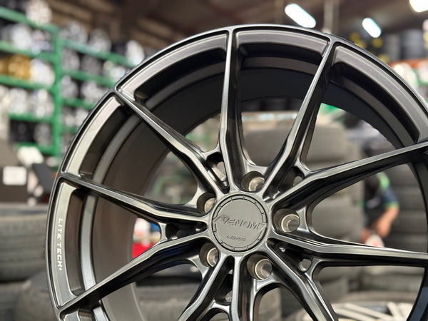 New 19X8.5 ET35 Lenso VNB Rim (4 wheel) Matt Black 5X114.3