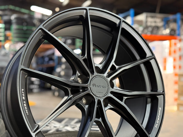 New 19X8.5 ET35 Lenso VNB Rim (4 wheel) Matt Black 5X114.3