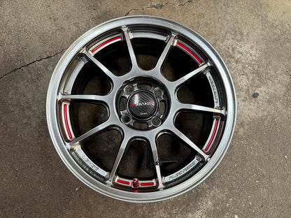 New 15X6.5 ET40 Lenso VNDRim (4 wheel) Hyper Black 4X100