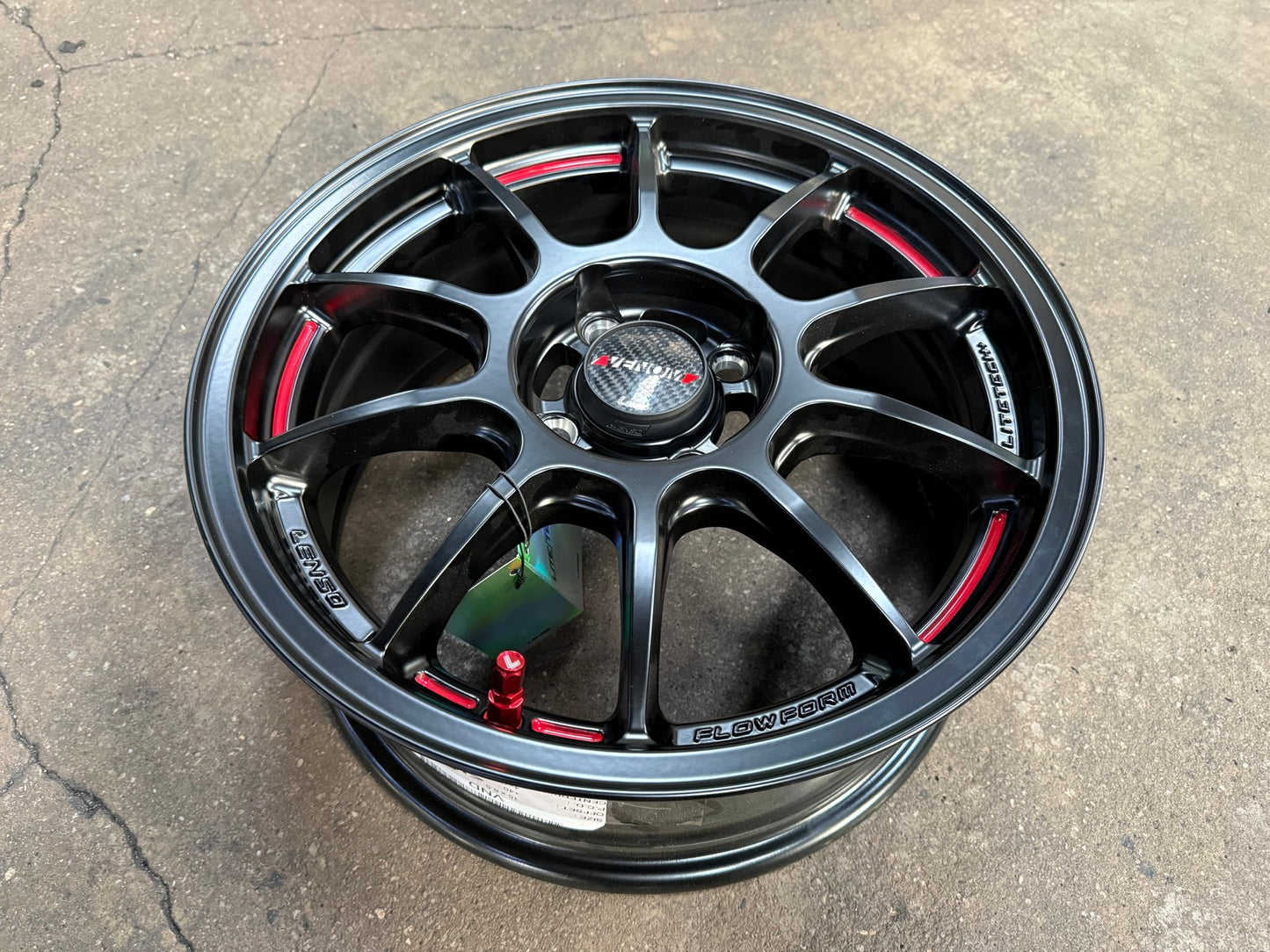 New 15X6.5 ET40 Lenso VNDRim (4 wheel) Matt Black 4X100