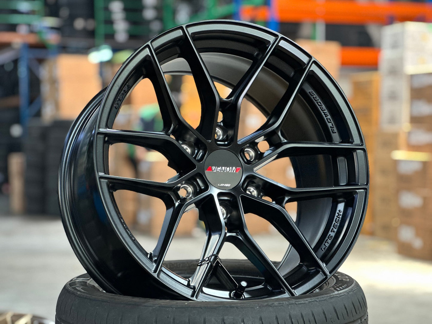 New 18X9 ET15 Lenso VT3 Rim (4 wheel) Matt Black 6X139.7