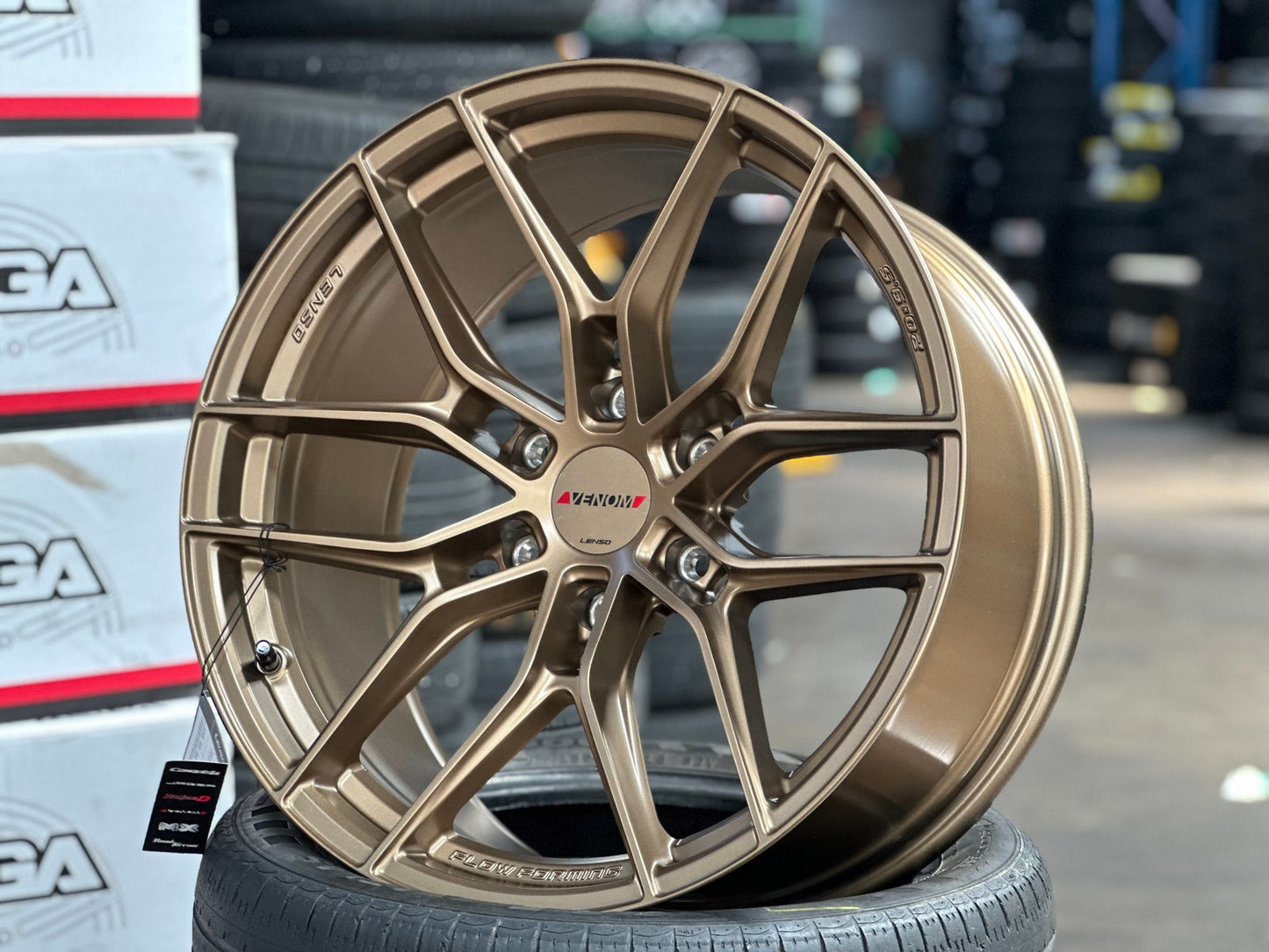 New 20X9.5 ET15 Lenso VT3 Rim (4 wheel) Matt Bronze 6X139.7
