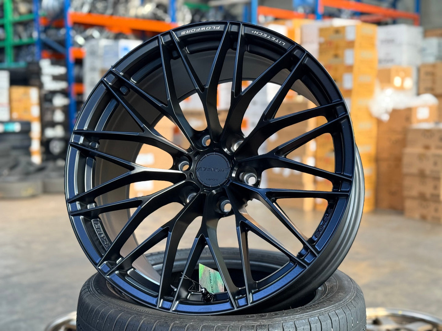 New 20X9.5 ET15 Lenso VT4 Rim (4 wheel) Matt Black 6X139.7