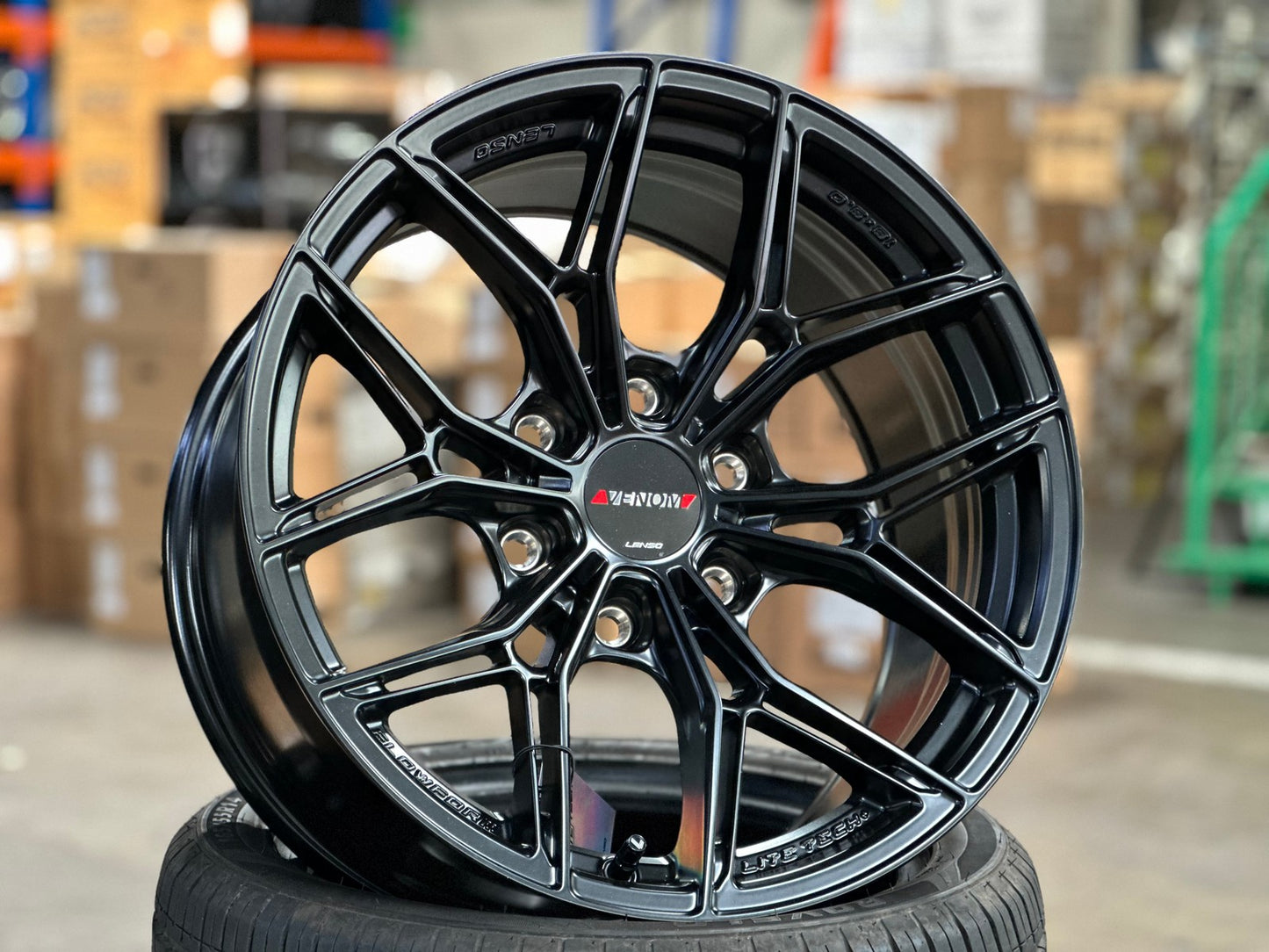 New 18X9 ET0 Lenso VT5 Rim (4 wheel) Matt Black 6X139.7