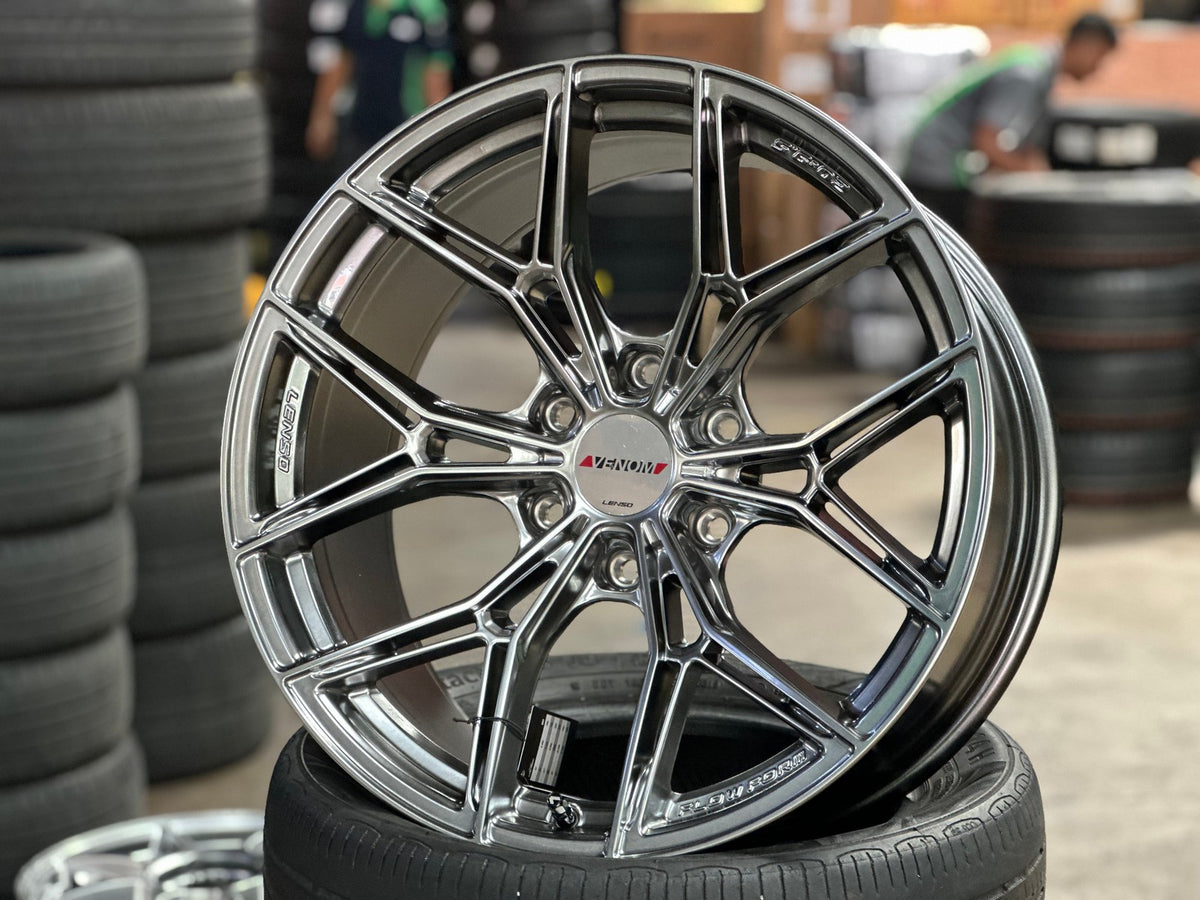 New 20X9.5 ET15 Lenso VT5 Rim (4 wheel) Hyper Black 6X139.7