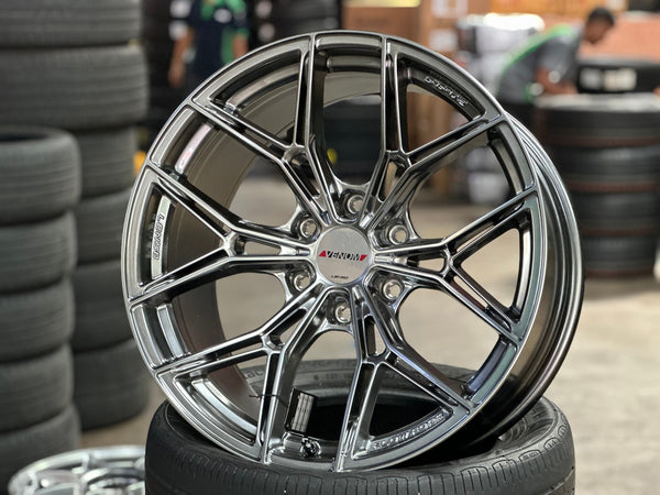 New 20X9.5 ET15 Lenso VT5 Rim (4 wheel) Hyper Black 6X139.7