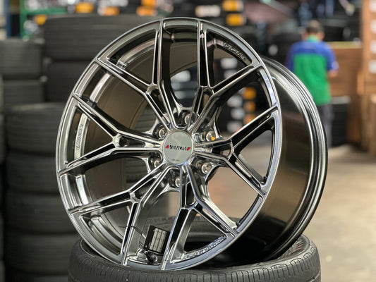 New 20X9.5 ET15 Lenso VT5 Rim (4 wheel) Hyper Black 6X139.7