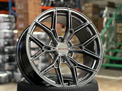 New 20X9.5 ET15 Lenso VT5 Rim (4 wheel) Hyper Black 6X139.7