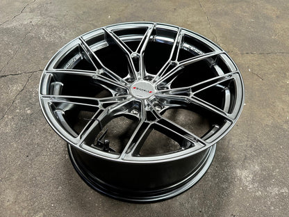 New 20X9.5 ET15 Lenso VT5 Rim (4 wheel) Hyper Black 6X139.7
