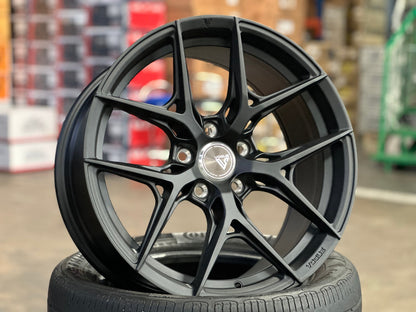 New 18X8.5 ET42 Vogue F02 Rim (4 wheel) Matt Black 5X112