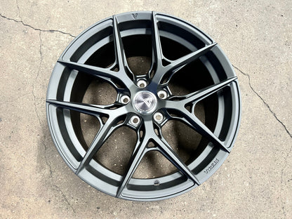 New 18X8.5 ET42 Vogue F02 Rim (4 wheel) Matt Black 5X112