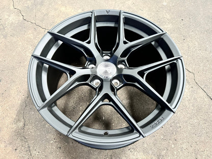 New 18X8.5 ET42 Vogue F02 Rim (4 wheel) Matt Black 5X112