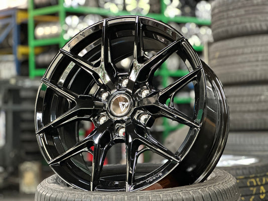 New 18X8.5 ET38 Vogue F02 Rim (4 wheel) Gloss Black 6X139.7