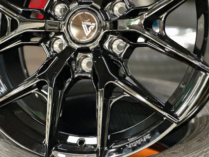 New 18X8.5 ET38 Vogue F02 Rim (4 wheel) Gloss Black 6X139.7