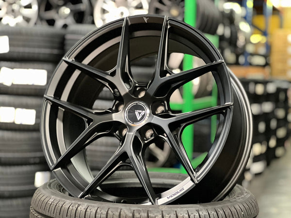 New 19X8.5 ET43 Vogue F02 Rim (4 wheel) Matt Black 5X114.3