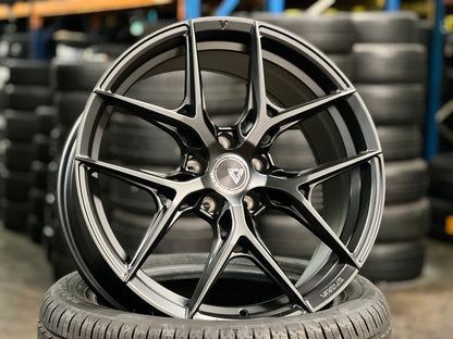 New 19X8.5 ET43 Vogue F02 Rim (4 wheel) Matt Black 5X114.3
