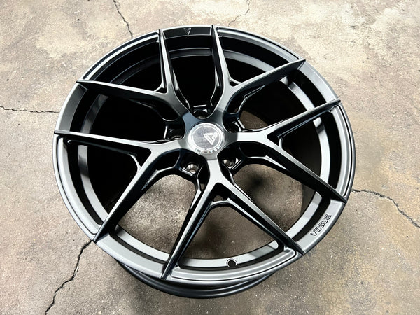 New 19X8.5 ET43 Vogue F02 Rim (4 wheel) Matt Black 5X112