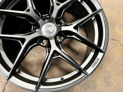 New 19X8.5 ET43 Vogue F02 Rim (4 wheel) Matt Black 5X112