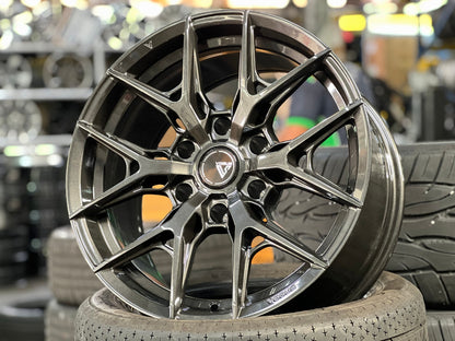 New 18X9 ET15 Vogue F02 Rim (4 wheel) Gloss Gunmetal 6X139.7