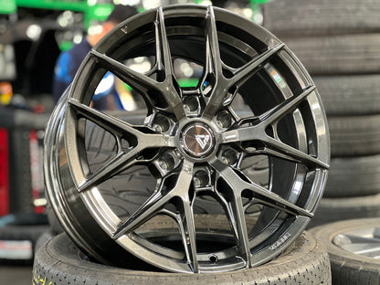 New 18X9 ET15 Vogue F02 Rim (4 wheel) Gloss Gunmetal 6X139.7