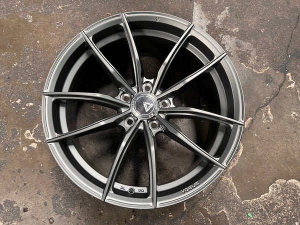 New 18X8.5 ET42 Vogue F03 Rim (4 wheel) Matt Gunmetal 5X114.3